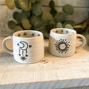 Indaba Ceramic Stoneware Sun & Moon Eclipse Mug